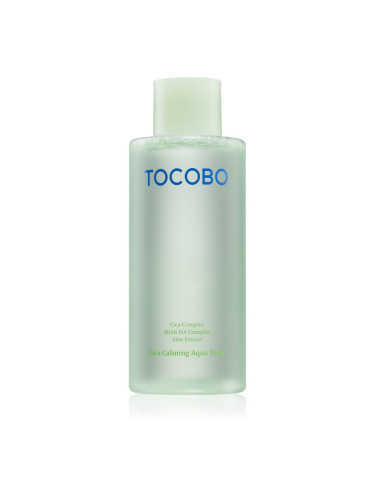 TOCOBO Cica Calming Aqua Toner хидратиращ тоник за укрепване на кожната бариера 200 мл.