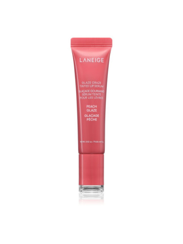 LANEIGE Glaze Craze Tinted Lip Serum тониращ балсам за устни цвят Peach Glaze 12 гр.