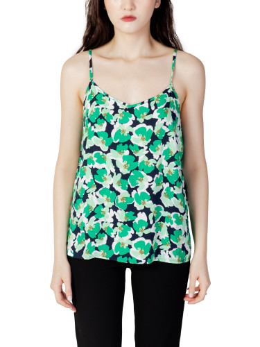 Флорален топ без презрамки на Жаклин де Йонг