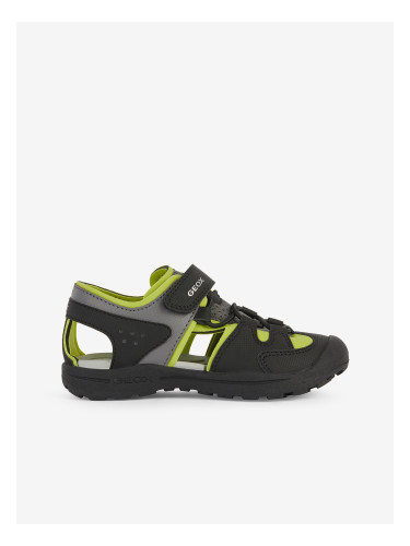 Green and Black Boys' Outdoor Sandals Geox Vaniett