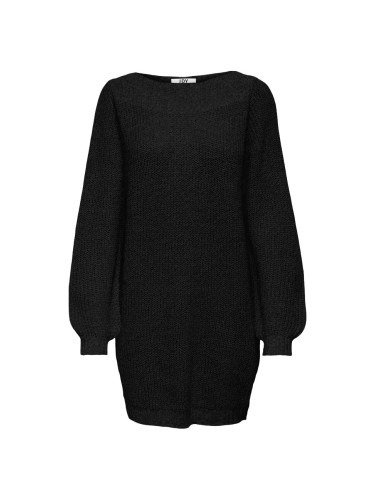 Черна рокля-пуловер на Жаклин де Йонг