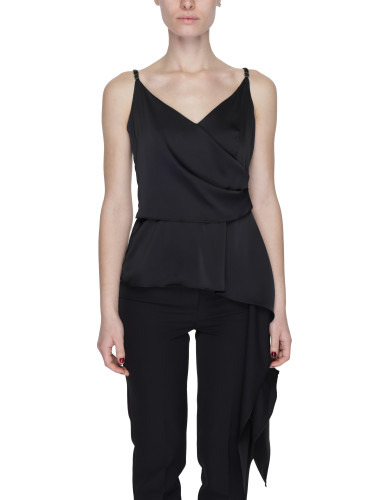 Черен топ с презрамки