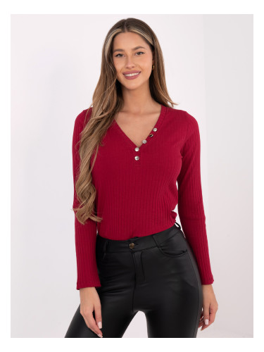 Бордо блуза с копчета