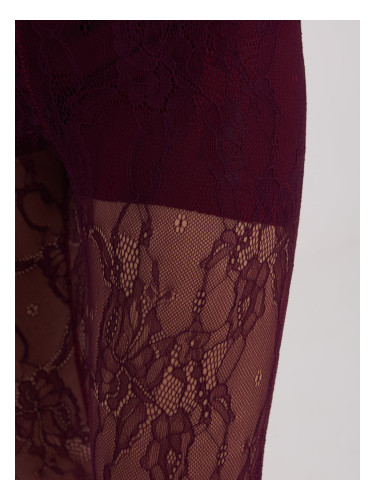 Бордо дантелени клинове