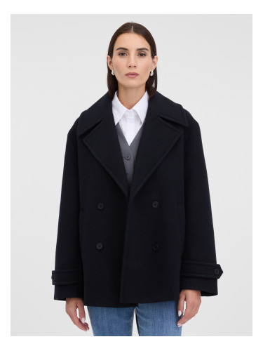 Дамско черно късо палто ORSAY