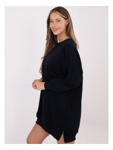 Оувърсайз рокля с суитшърт в тъмносиньо