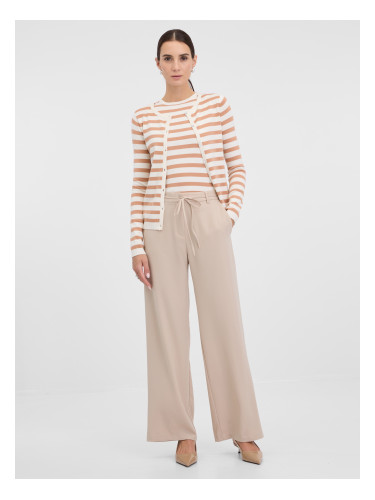 Кремави дамски панталони ORSAY