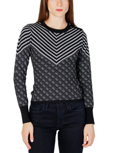 Дамски пуловер с шарки Guess