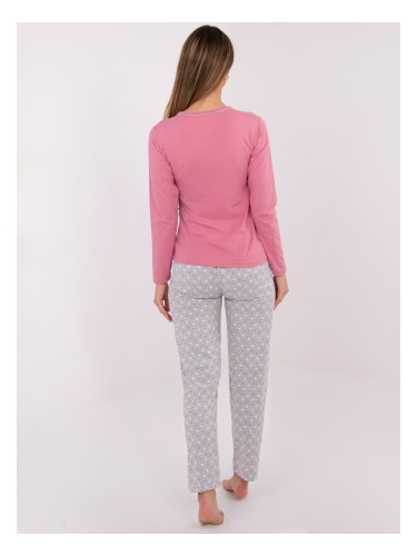Дамска пижама DU-PI-FP-002.87 розова