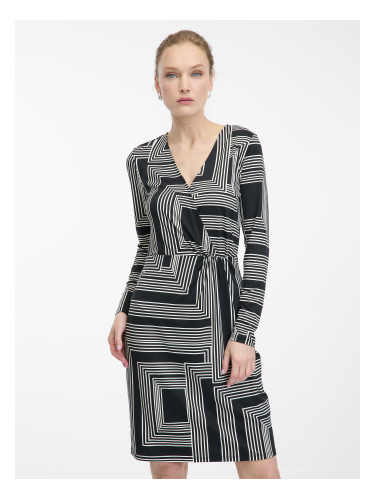 Черна рокля с шарки ORSAY