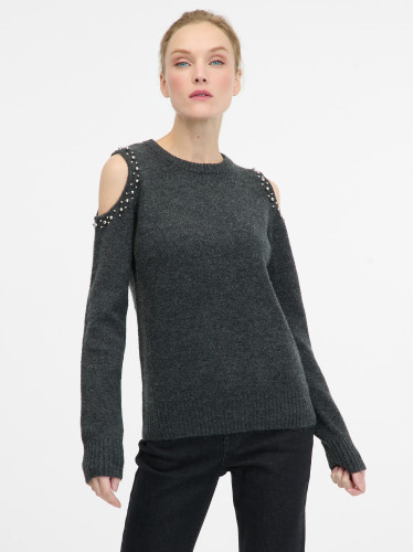 Тъмносив дамски пуловер ORSAY
