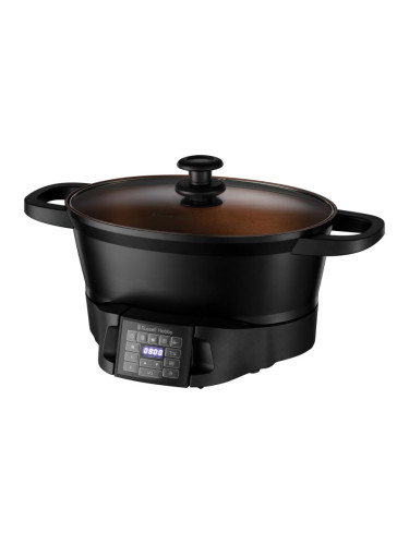 Мултикукър Russell Hobbs Good-to-Go 28270-56, 750W, 6.5 л, 8 програми, Таймер, Размразяване, Лесно почистване, Черен