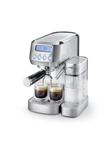 Машина за еспресо Caso Германия, Gourmet Latte резервоар за вода 1,3 литра, резервоар за мляко 700 мл