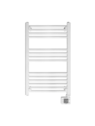 Лира за баня Adler AD 7824, 600W, 13 нагревателни ленти, LED контролер панел, , IP24, Бял