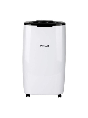 Влагоабсорбатор Finlux FDH-20E, 20л/24ч, 390W, 150 м3/ч, 3 л, 2 скорости, Карбонови прахов филтър, Бял/черен