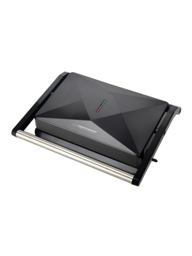 Електрическа скара Esperanza EKG013, 850W, 23х14.5см, Керамично покритие, Черен