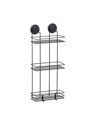 Етажерка за баня Metalife MGS-720, 3 нива, 51.5x39x49.5 см, Черен