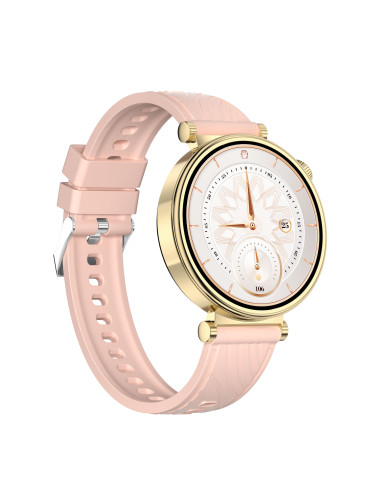 Смарт часовник Aurafit AM23, Amoled, Златист - 73128