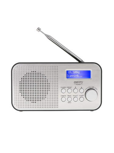 Радио цифрово Camry CR 1179, 2000 mAh, DAB/DAB/FM, Аларма, Жак за слушалки, Сребрист