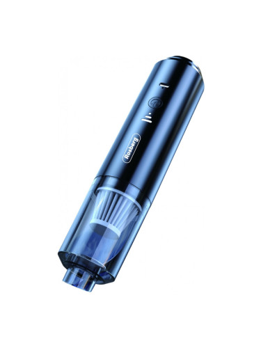 Ръчна мини прахосмукачка против акари и фин прах Rosberg R51001R, 65W, 0.1 л, 12 мин, Функция за издухване, HEPA, Type-C, Син