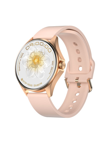 Смарт часовник Aurafit AM12, Amoled, Златист - 73131