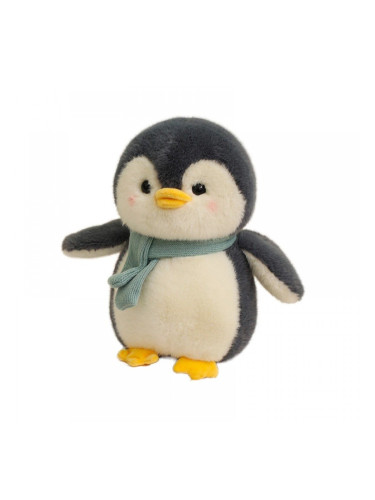 Плюшен пингвин Кико със синьо шалче, 20 см
