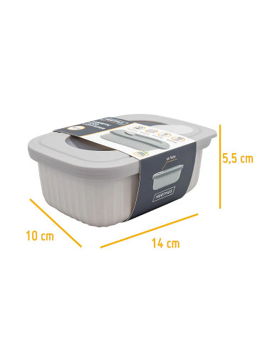 Пластмасова херметическа кутия за храна Nerthus за микровълнова - 380 мл