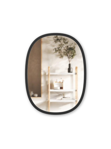 Огледало за стена UMBRA HUB овално (46 x 61 см) - цвят черен