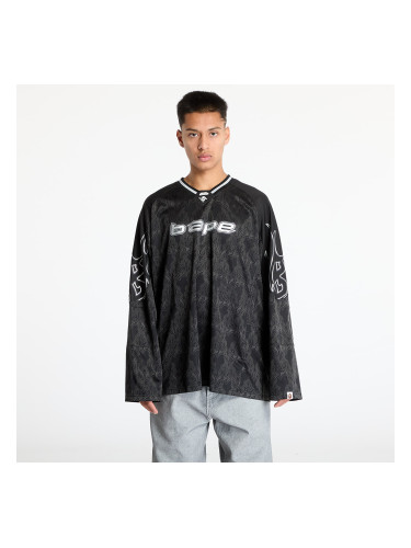 Тениска A BATHING APE Men Long Sleeve Tee UNISEX Black L