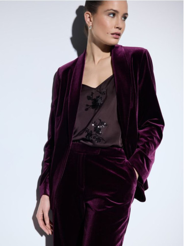 Mohito - Сатенен топ - тъмно кафяво