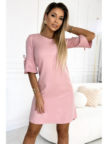 Ежедневна рокля в розов цвят 217-9