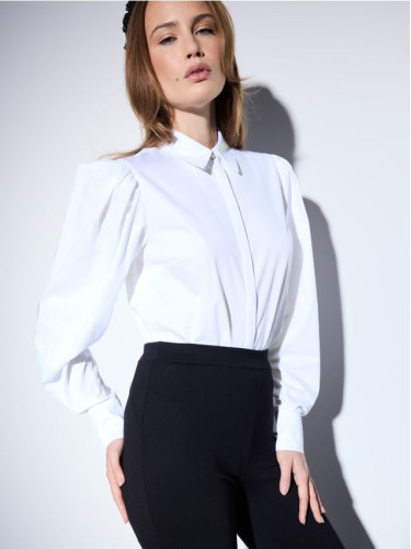 Mohito - Риза с високо съдържание на памук - бяло