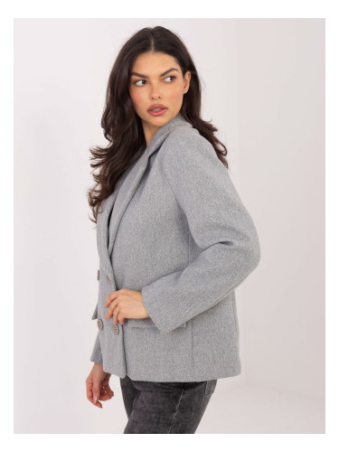 Дамско сиво палто