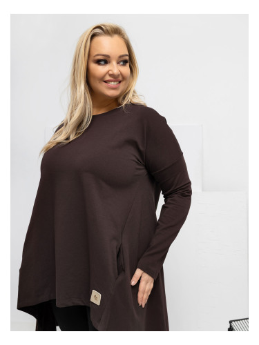 Туника в тъмнокафяв цвят