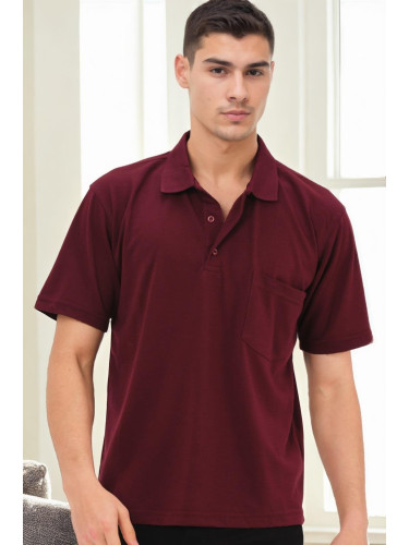 Мъжка бордо тениска Dewberry