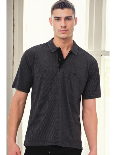 Мъжка черна поло риза Dewberry