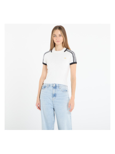 Тениска adidas Knit Cali T Off White L