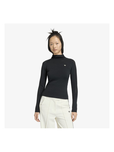 Тениска adidas Knit Hooded Ls Black XL