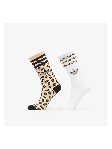 Чорапи adidas Leopard Crew Sock 2-Pack Sand Strata/ Black M