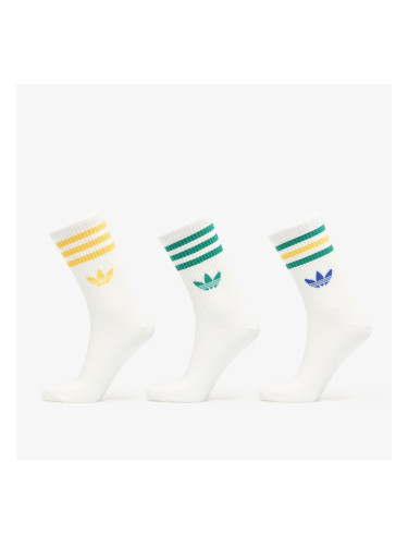 Чорапи adidas 3S Crew Socks 3-Pack Off White/ Off White/ Off White L