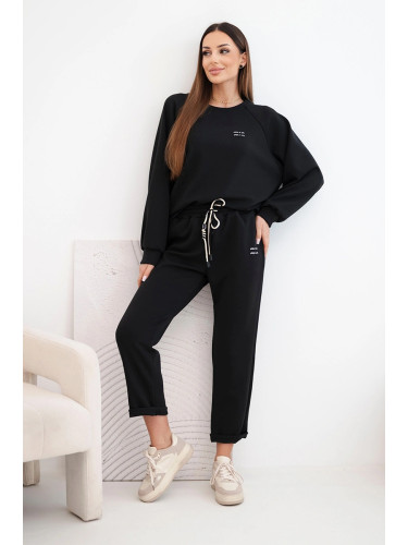 Дамски комплект от вискоза със суитшърт и панталон