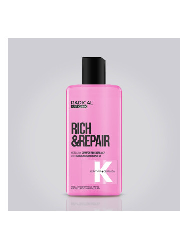 Мицеларен регенериращ шампоан за много увредена и чуплива коса Farmona RADICAL HAIR CLINIC Micellar regenerating shampoo for very damaged and frizzy hair