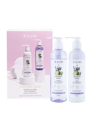 Комплект против пърхот със салвия | T-LAB Organic Sage Anti Dandruff Set