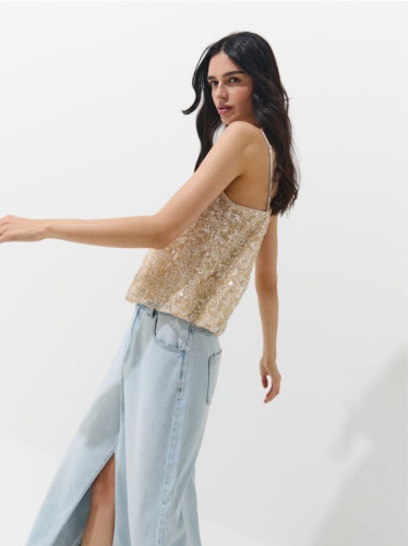 Mohito - Топ с пайети - златно