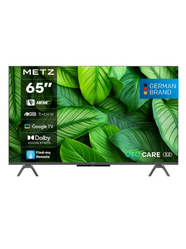 METZ Телевизор 65" UHD LED SMART TV, 4K, Google TV, Frameless