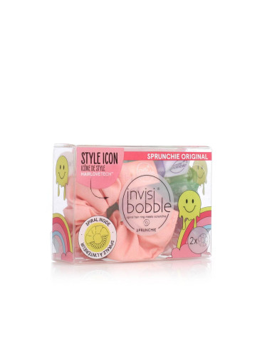 Invisibobble Sprunchie Retro Dreamin' Ластик за коса за жени 2 бр Нюанс Hue-Man Love