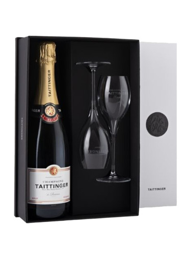 Шампанско Тетанже Брут Резерва NV Парадокс кутия с две чаши