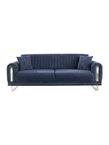 СИНЬО РАЗТЕГАТЕЛНО КАНАПЕ НЕПАЛ 223/92/85 СМ С ФУНКЦИЯ СЪН 90/179 СМ