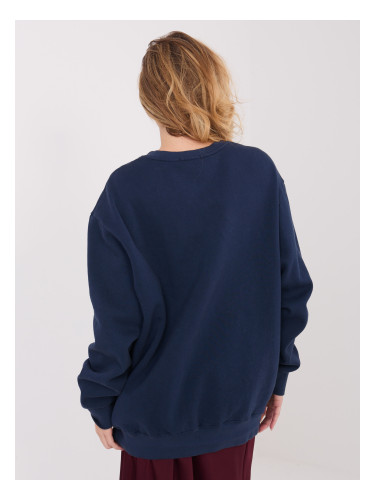 Дамски суитшърт в тъмносиньо