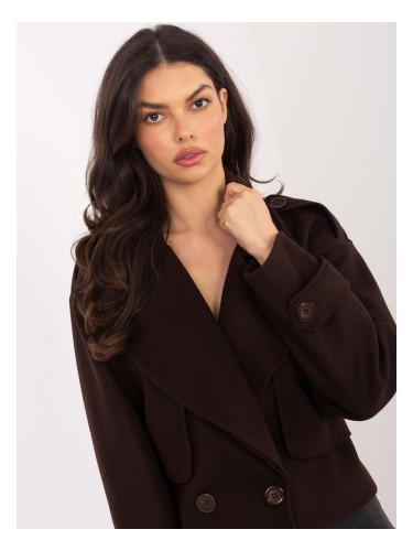 Дамска преходна парка в тъмнокафяво